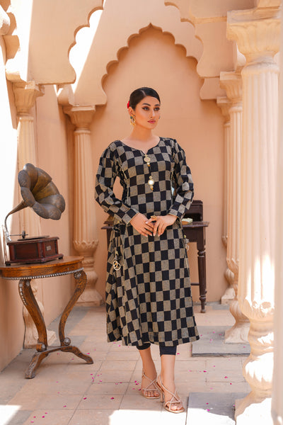 ✨ Zar-e-Sham – Premium Printed Frock