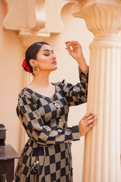 ✨ Zar-e-Sham – Premium Printed Frock